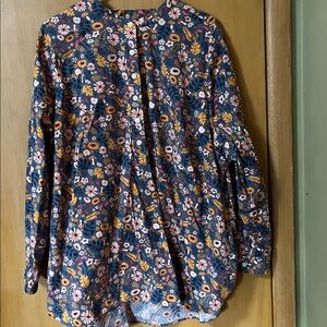 Duluth Floral Long Sleeve Button-Up Shirt with Pockets!  3X